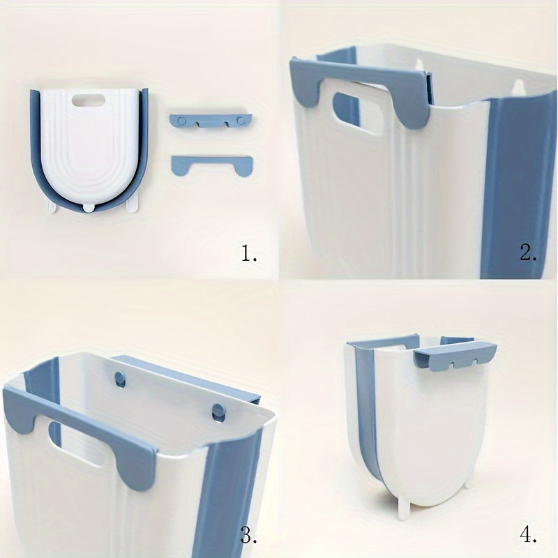 Mini Cabinet Trash Can with Clip – Hidden Counter Waste Bin for Kitchen or Bathroom