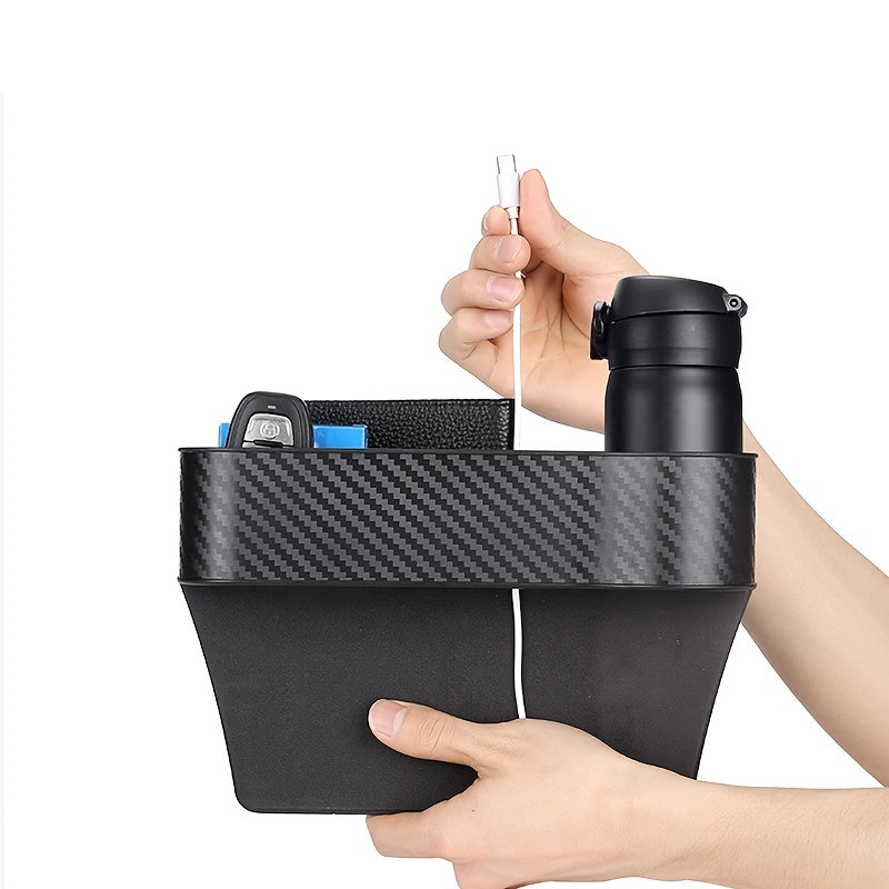 Car Console Organizer – Storage + Drink Holder