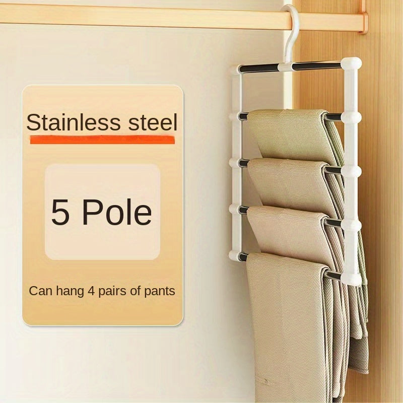 2pcs Space-Saving Foldable clothes Hangers - Stainless Stee
