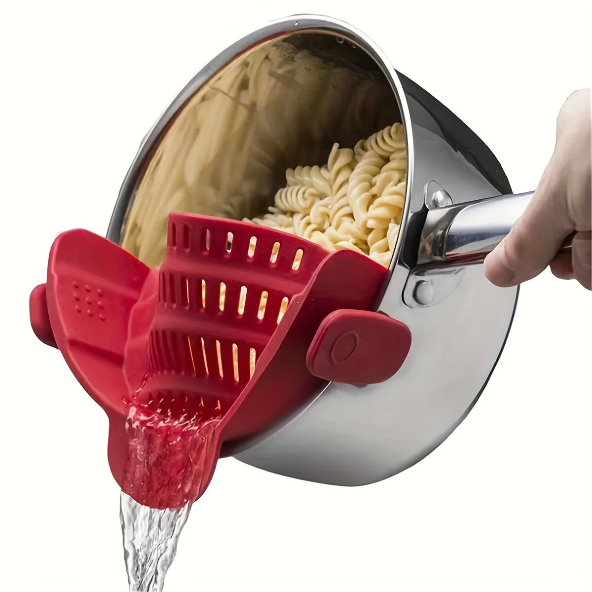 Clip-On Pot Strainer / Silicone Drain Spout