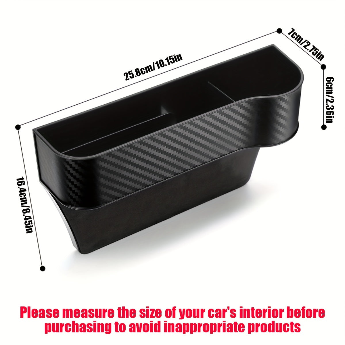 Car Console Organizer – Storage + Drink Holder