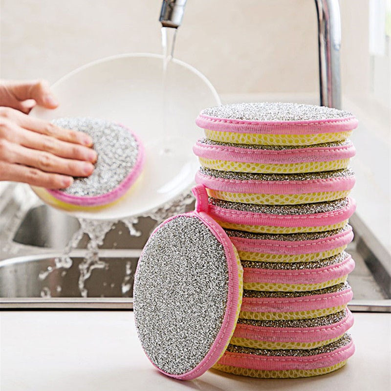 Dual-Sided Kitchen Sponges – 5 Pack