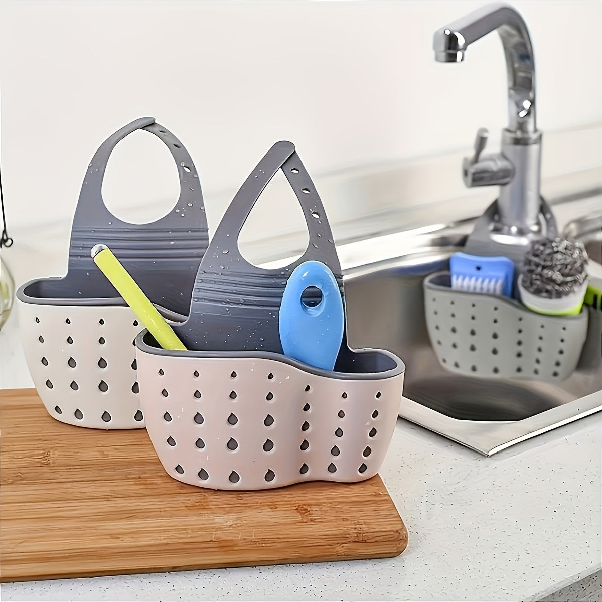 Flexible Silicone Sink Organizer – Declutter Your Countertop