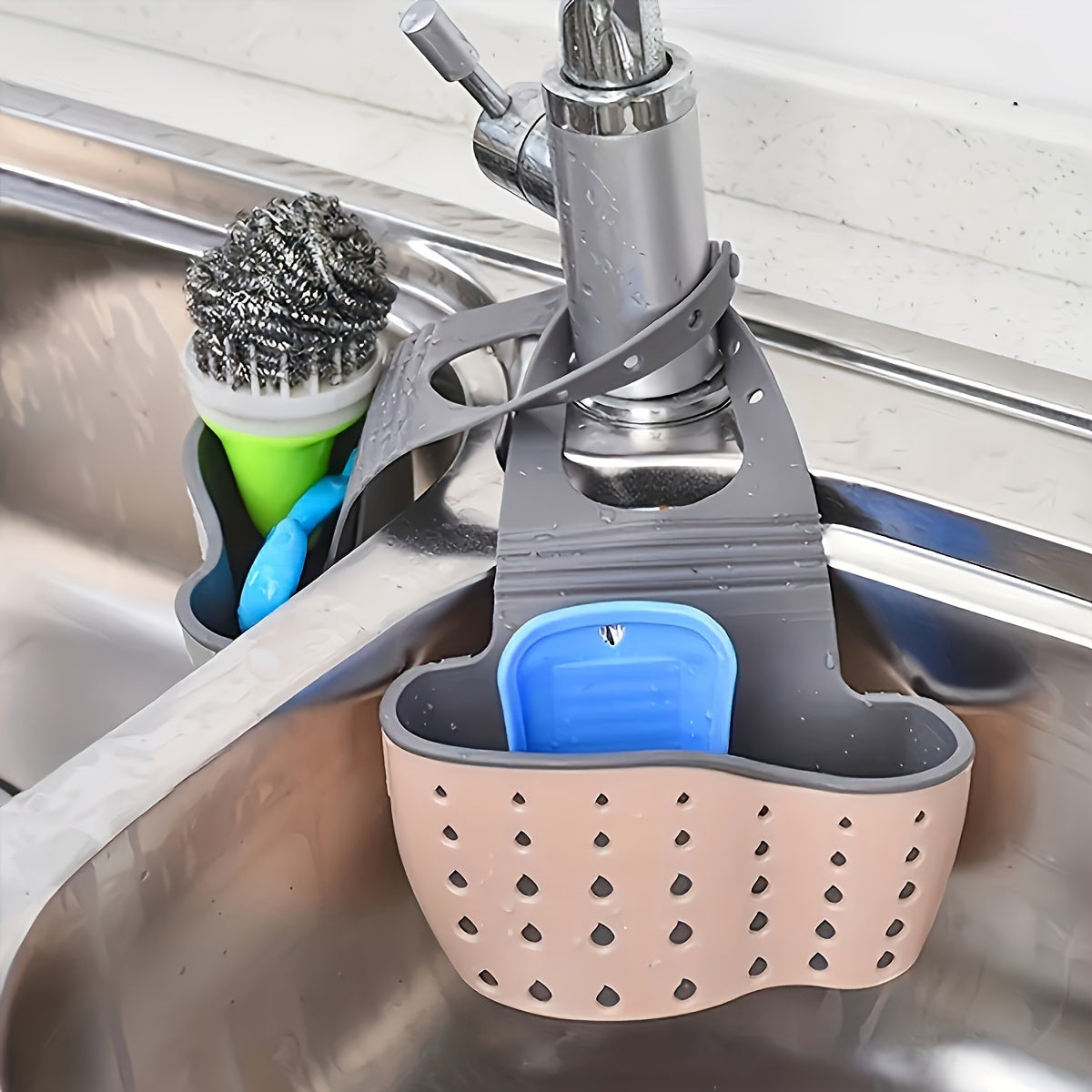 Flexible Silicone Sink Organizer – Declutter Your Countertop
