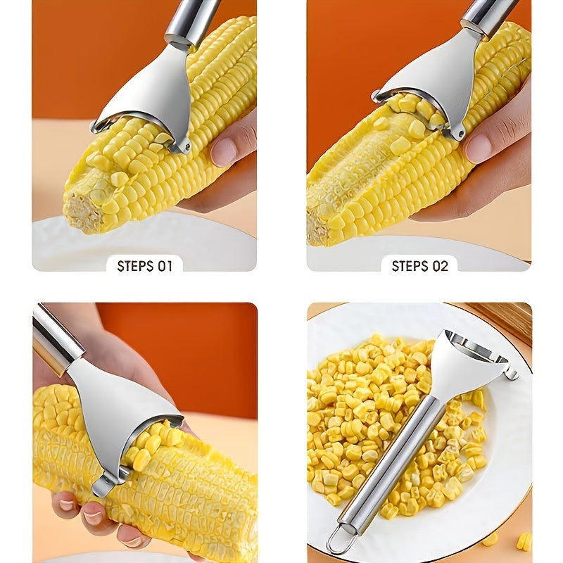 Corn Kernel Remover – Stainless Steel Tool