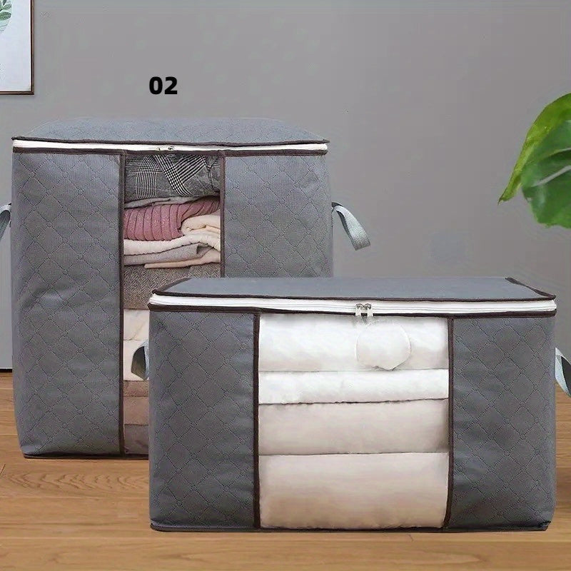 Closet Storage Bag - Reinforced Handle, Clear Window, and Sturdy Zippers!